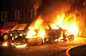 Автомобіль "Ауді" загорівся у Тернополі