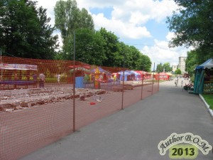 ремонт фонтанів в парку Топільче Тернопіль червень 2013 рків