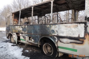 пожежа, автобус