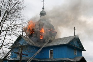 пожежа, церква