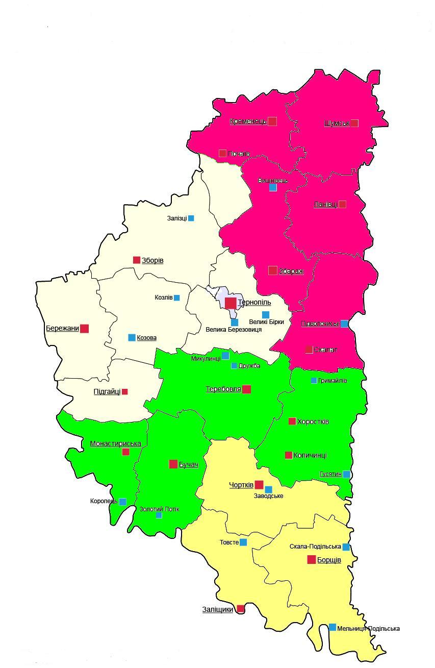 виборчі округи 2012 тернопільська область